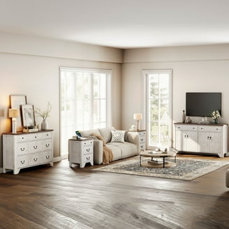 Nexera Orca 4 Piece Bedroom Set with 5-Drawer Dresser, Black