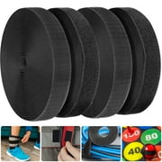 4PCS Fastener Roll Strip 1inch×32.8FT Nylon Hook and Loop Tape Self-Adhesive Heavy Duty Strips Fastener Reusable Sticky Fastening Cable Ties Multi-Purpose for Home Car Clothing