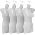 thumbnail image 1 of FDW 27"H Polypropylene New Female Mannequin with Stable Hook, Perfect for Display, 4PCS(White), 1 of 7