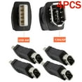 thumbnail image 1 of 4PCS Firewire IEEE 1394 6 Pin Female F to USB M Male Adaptor Converter NEW, 1 of 8