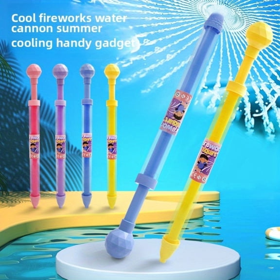 4PCS Fireworks Water Gun, Creative Summer Water Blaster for Pool Beach Outdoor Party Photo Prop Atmosphere Toy Fireworks Water Gun Water Fireworks (4 Colors)