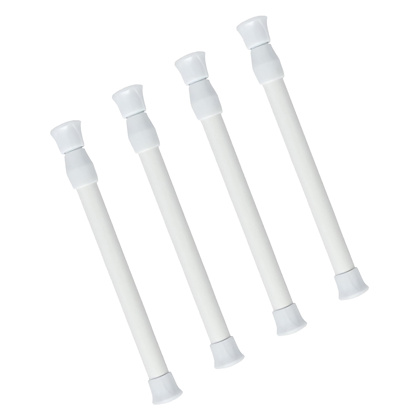 Flexi Rods Pvc 4PCS Flexible Tension Shower Rods Expandable PVC Structure Space Saving ...