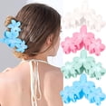 thumbnail image 1 of 4PCS Flower Hair Claw Clips for Women Flower Hair Clips Non-slip Cute Claw Clips Hawaiian Flower Hair Clip for Thick Thin Hair Strong Hold Hair Claws Hair Accessories for Women Girls, 1 of 5