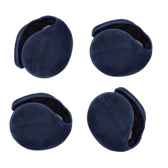 4PCS Foldable Plush Earmuffs For Winter Warmth Cold Ski Cycling Outdoor