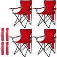 thumbnail image 1 of 4PCS Folding Camping Chairs-Lightweight, Installation-Free, Portable Chair for Beach, Lawn, Outdoor Sports, 1 of 9