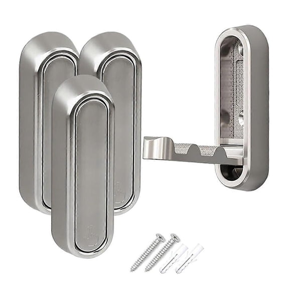 4PCS Folding Coat Hook, Folding Wall Hook for Hanging Coats, Towel, Hangers, Hat, Backpacks