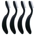 thumbnail image 1 of 4PCS Folding Eyelash Comb, Eyebrow Comb Metal Teeth, Eyelash Separator Comb, Eyelash Brush and Comb, Professional Tool for Define Lash & Brow (Black), 1 of 5
