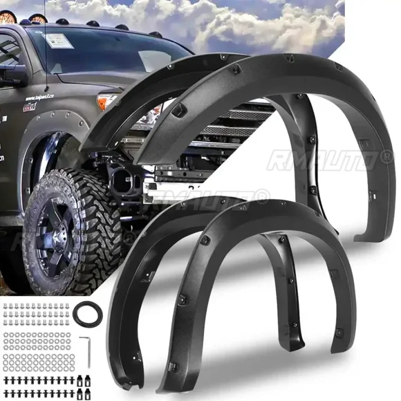 4PCS For Fender Flare Car Accessories Black Color Mudguards For Toyota Tundra 2007-2013 Car Accessories Exterior Part Body Kit