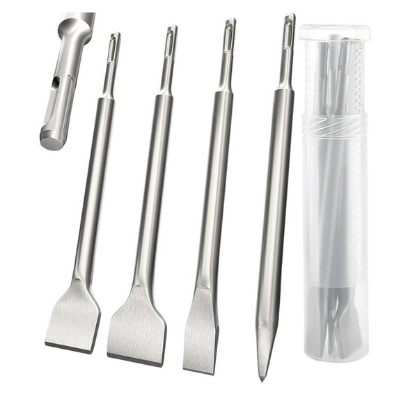 4PCS For SDS PLUS Flat Chisel Point Chisel Bit Drill Hammer Drill Concrete Bit