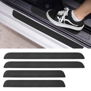 4PCS For Toyota Accessories Car PVC Door Sill Scuff Cover Plate Protector Black