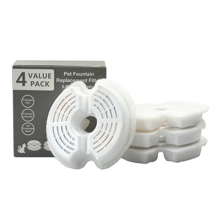 4PCS  Fountain Filter Sponge Replacement  Fountain Foam Filter