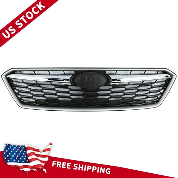 4PCS Front Grill & Moulding Trim Whole Set for 2017 2018 2019 Subaru Impreza