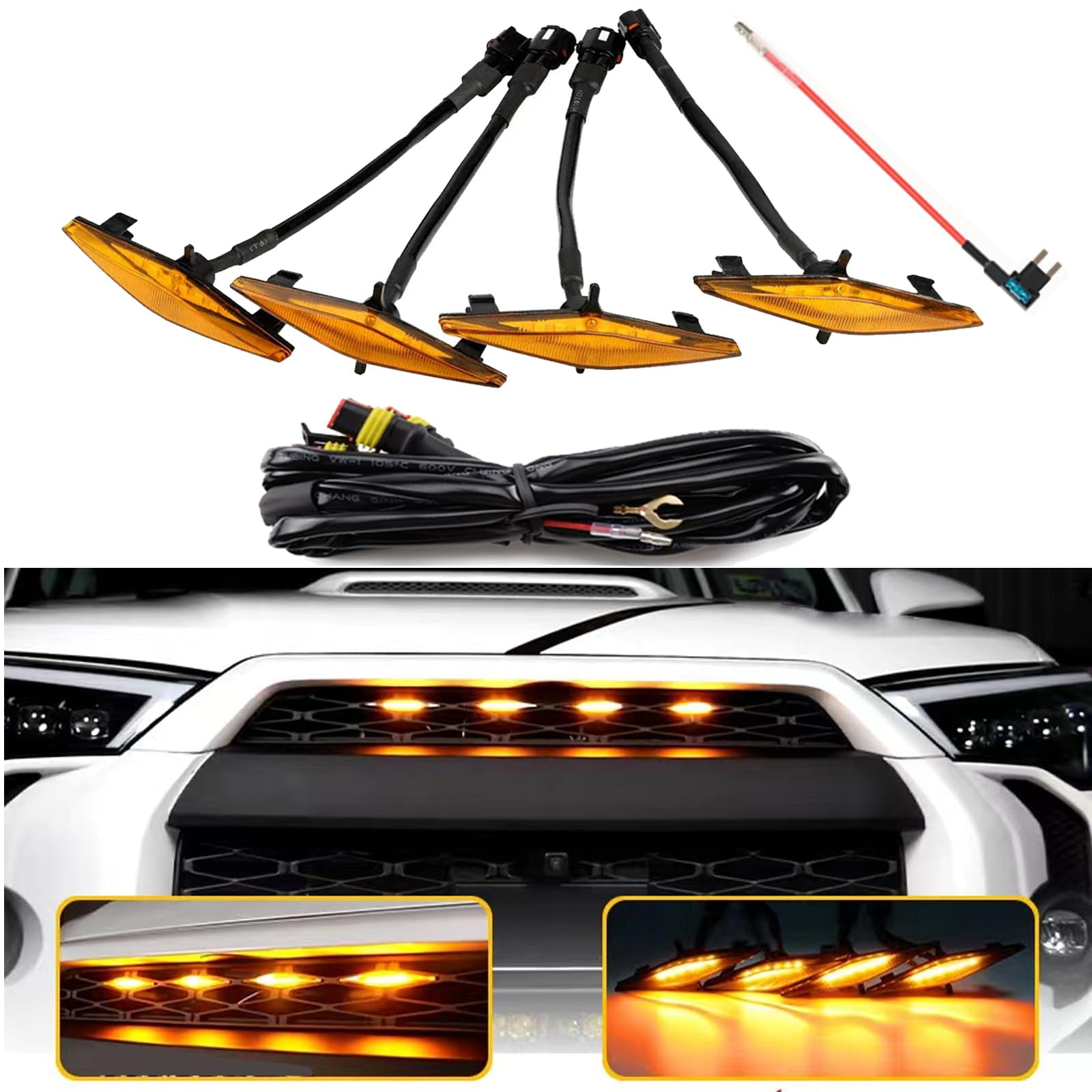 LED Third Brake Light For 2016-2023 Toyota Tacoma - Smoked Lens, High Mount Stop Lamp Assembly