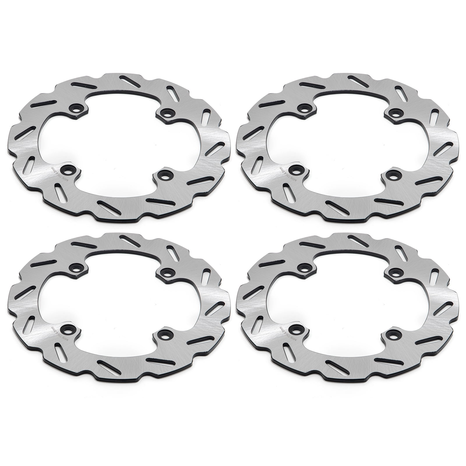 Weight Relieved Rotor Disc 4PCS Front Rear Brake Disc Rotors For Honda Talon 1000R 1000X 2 Seater ...