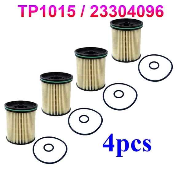 4PCS Fuel Filter Fit 2017-2021 Chevy Silverado 2500HD 3500HD 6.6L Duramax TP1015