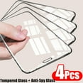 4PCS Full Cover Tempered Glass For iPhone 13 12 11 Pro Max Mini Screen