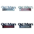 thumbnail image 1 of 4PCS Fun Old Man Edition Car Emblem,3D Metal Badge Side RearTailgate Bumper Decal Nameplate Sticker for Car Truck,Old Man Addition Car Emblem, 1 of 8