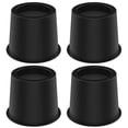 thumbnail image 1 of 4PCS Furniture Bed Risers 4", Black Plastic Sofa Risers, High Load-bearing Capacity, Sofa Risers for Various Furniture, Adds 3" Storage Space, 1 of 5