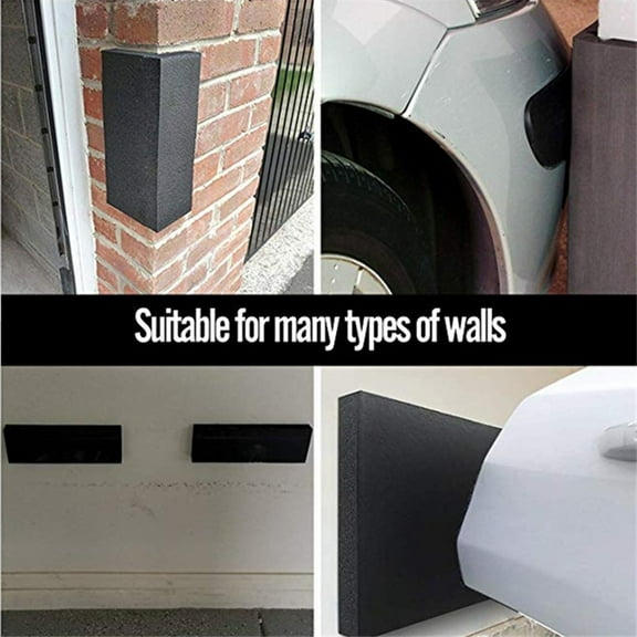 4PCS Garage Car Door Protector Wall Corner Bumper Guard Foam Block for Parking