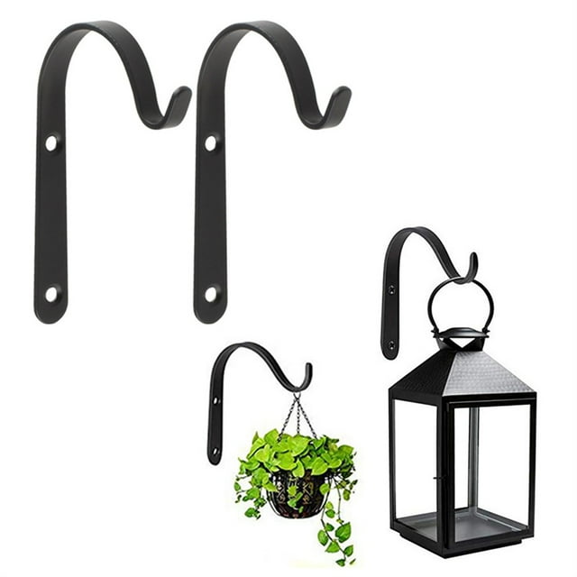4PCS Garden Plant Wall Mounted Metal Hanging Bracket Decorative Plant