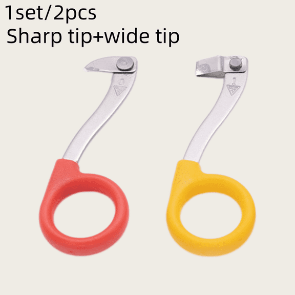 4PCS Garden Tree Bark Ring Girdling Cutter Set, High Carbon Steel Fruit Tree Pruning Peeling Tool with Colorful Handles for Citrus Grape Vine Plants