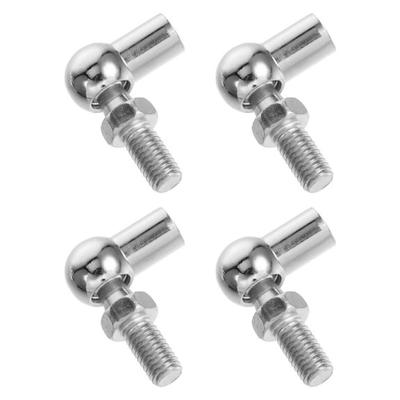 Raindrops Gas Spring Elbow Joint Fitting with Female Thread for Automotive Door Cupboard Home Use 4pcs Silver