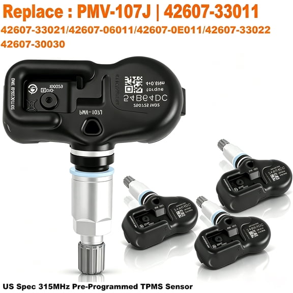4PCS Genuine TPMS 42607-33021 Tire Pressure Sensor OEM PMV-107J for Toyota Lexus