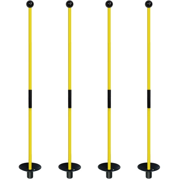 4PCS Golf Flagstick - Portable Design, Practice Putting Green Flag Stick for Yard - Golf Pole Pin Flagpole