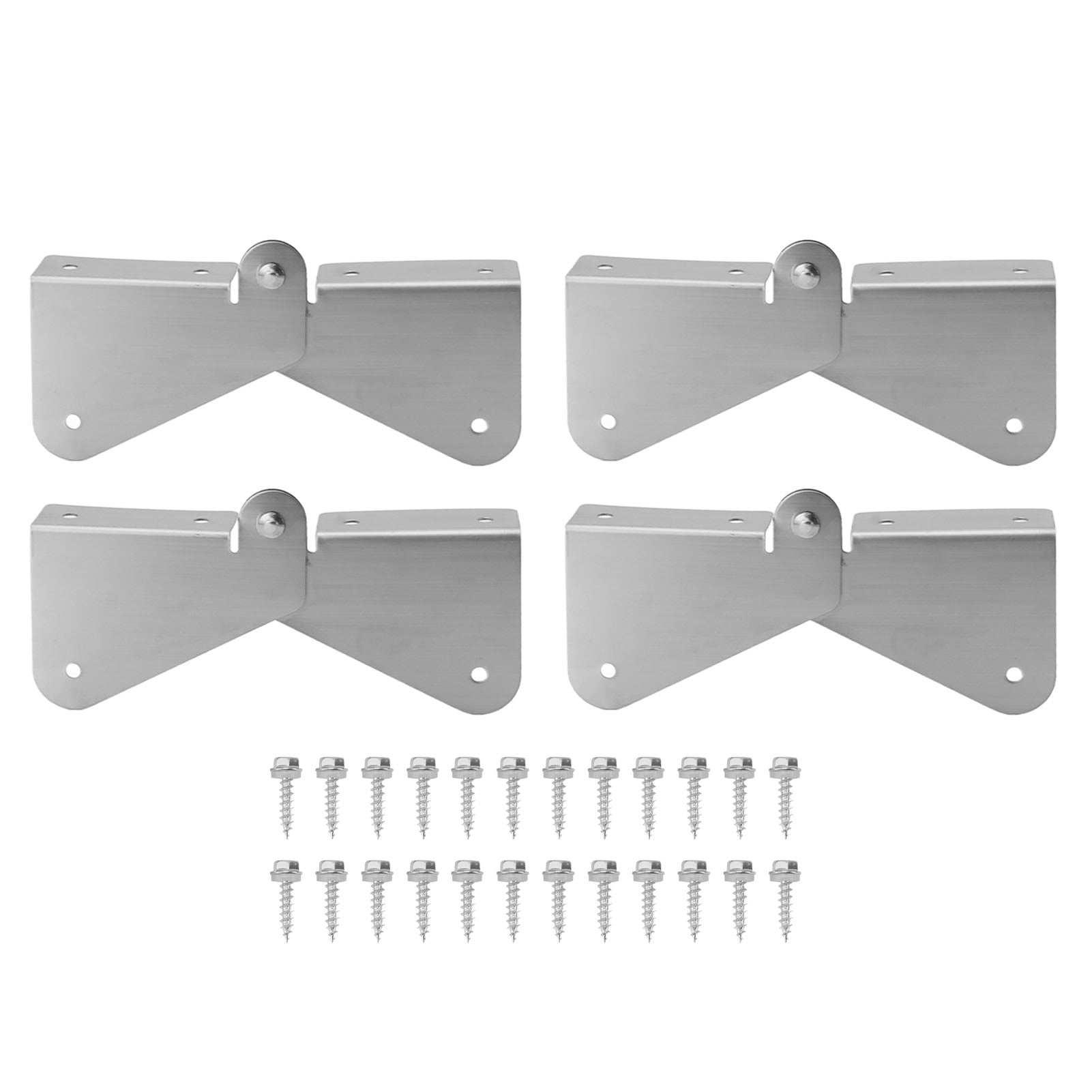 4PCS Gutter Downspout Extension Hinge Stainless Steel Flip Up Hinge for