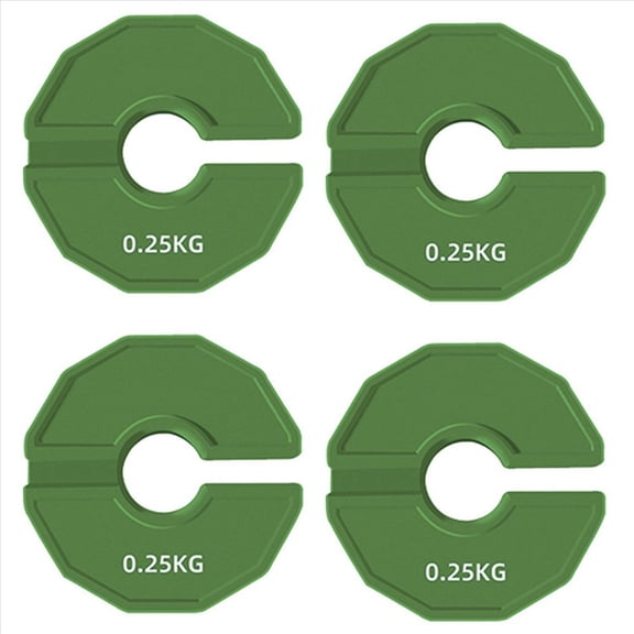 4PCS Gym Micro-Type Plates Dumbbell Fractional Weight Plate Rubber Add-on Aperture 35mm 0.25KG