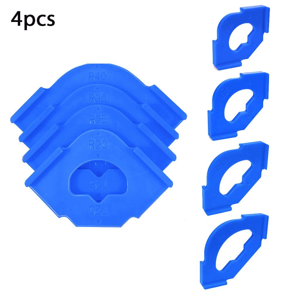 4PCS Half Fillet Positioner Rounded Corners Radius Jig Router Bit ...