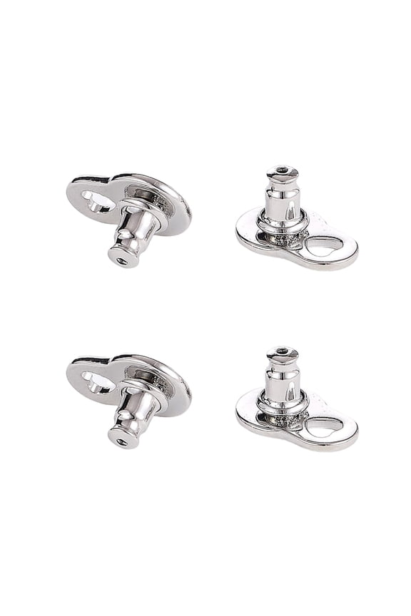 Secure Locking Earring Lifters 4PCS Heart Shaped Backings Support Heavy Jewelry Prevent Dropping Comfort Fit