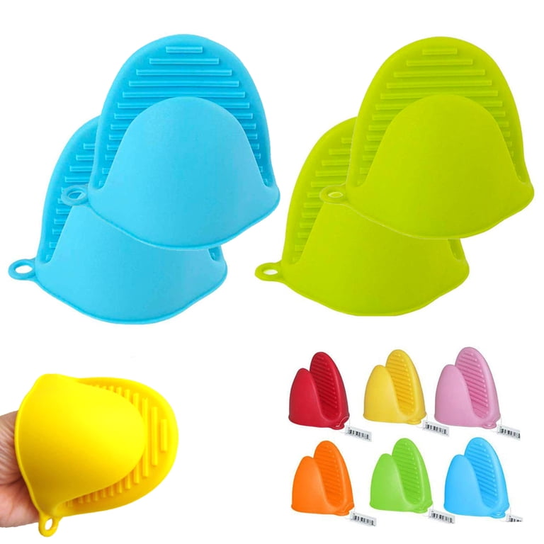 Cotton Kitchen Handle Protectors 4-Piece Cotton Oven Mitt Set ...