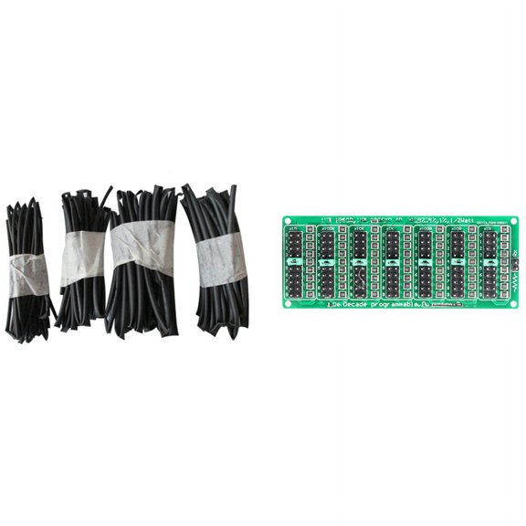 4PCS Heat Shrink Tube Polyolefin & 1x 7 Decade 1R - 9999999R Programmable SMD Resistor Slide Resistor Board