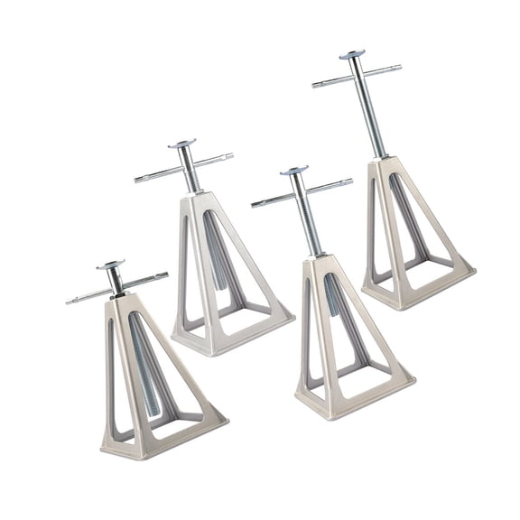 4PCS Heavy Duty Stabilizing Jacks Manual Hand Crank Leveling Feet For Camping enthusiasts Trailer Support