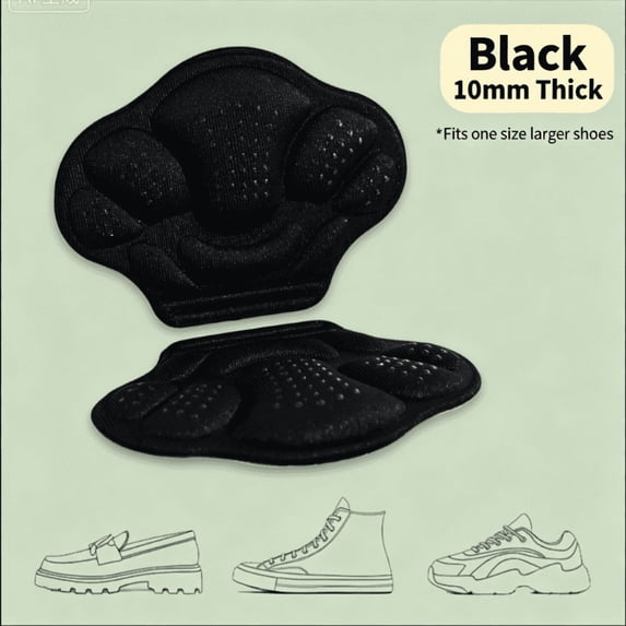 4PCS Heel Grips for Shoes Too Big, Self-Adhesive Heel Cushion Inserts for Women Men, Blister Prevention Heel Protectors Shoe Size Reducer Pads, Anti-Slip Heel Liners for Sneakers Boots Loafers