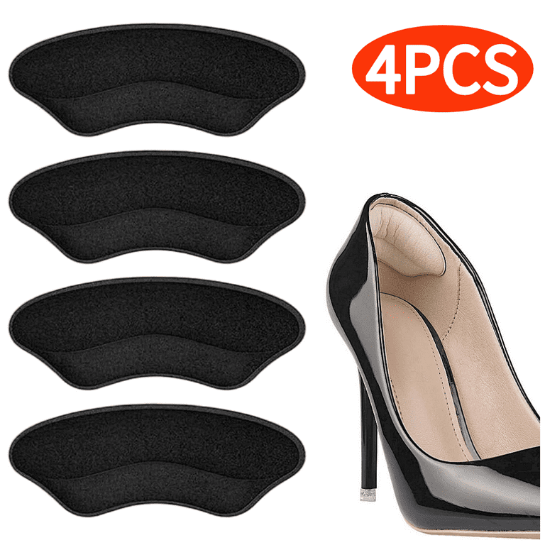 4PCS Heel Pads for Shoes That are Too Big Heel Cushion Inserts for Women for Loose Shoes Heel Grips for Womens Shoes Heel Protectors Shoe Filler to