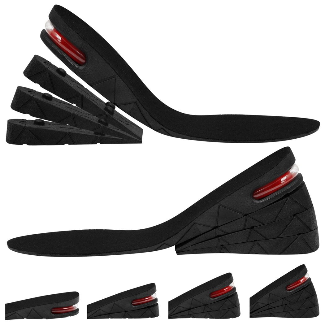 4PCS Adjustable Height Increasing Shoe Insoles, Air Cushion with Shockabsorption for Men Women
