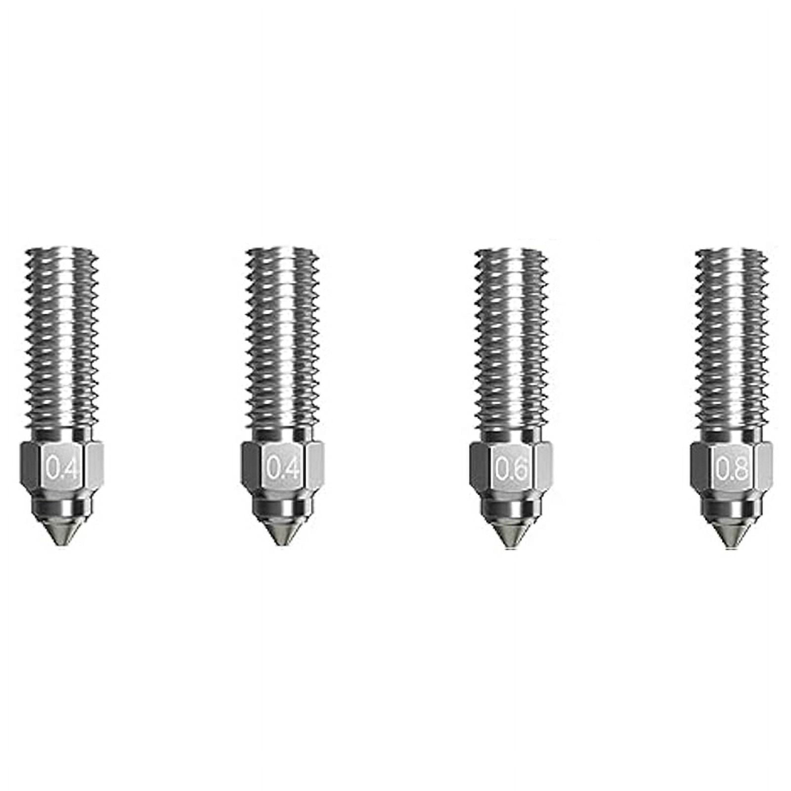 4PCS High Flow Nozzle Kit,Nozzles for Printing for PLA/ABS/PETG/TPU/PP ...