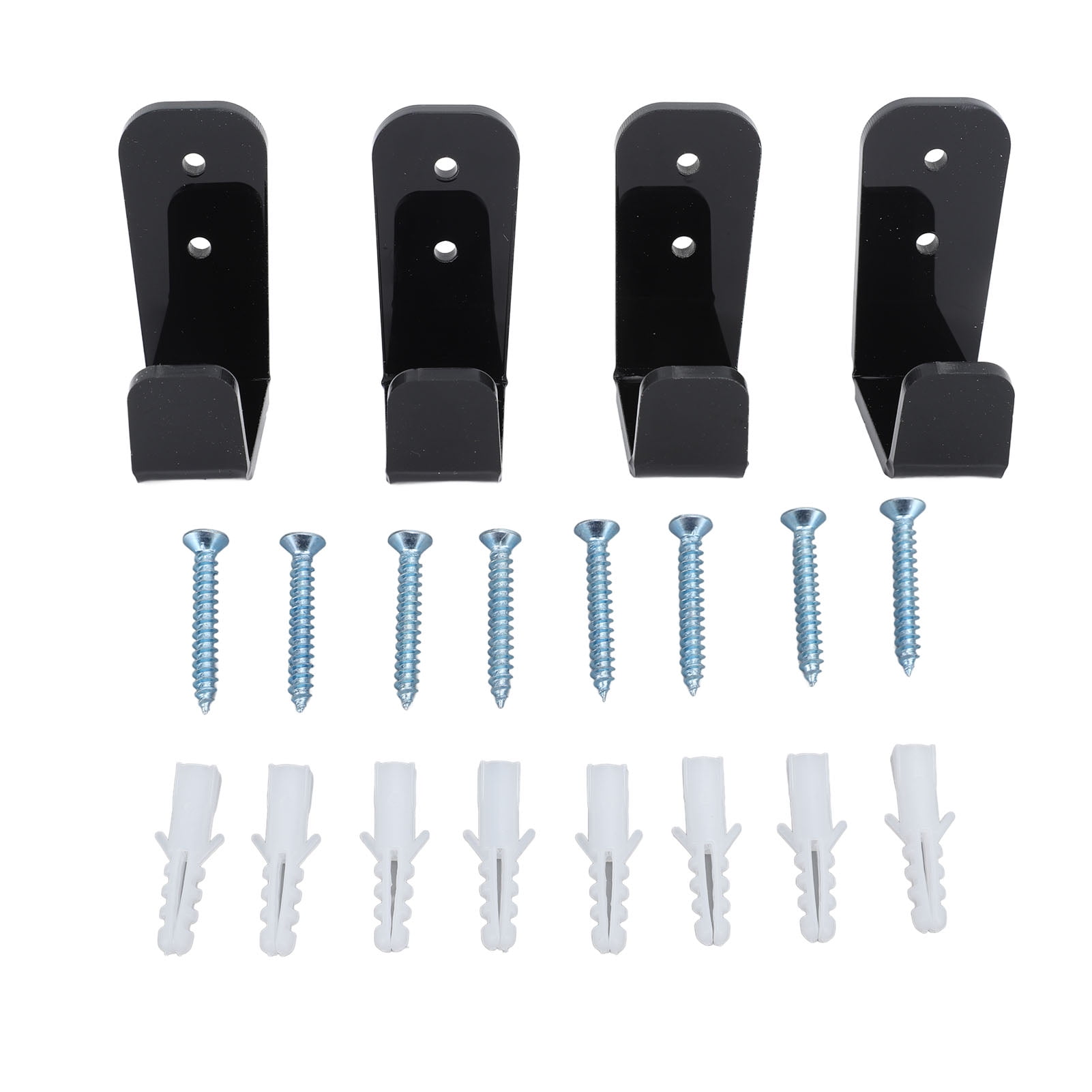 4PCS Hockey Stick Rack Black Acrylic Hockey Stick Holder Wall Mount Versatile Hockey Stick