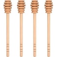 thumbnail image 1 of 4PCS  Honey Mixing Stirrer, Straight Handle Wooden Honey Dipper, Smooth Honey Comb Stick, Honey Spoon Collecting Dispensing Drizzling Jam, 1 of 5
