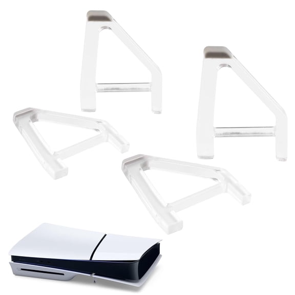 4PCS Horizontal Stand for PS5 Slim, Cooling Holder Base for PS5 Slim, Console Bracket Flat