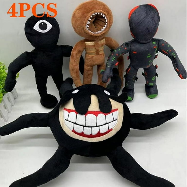 XTEILC Soft Stuffed Animals and Plush Toys, PP Cotton Black, 4 