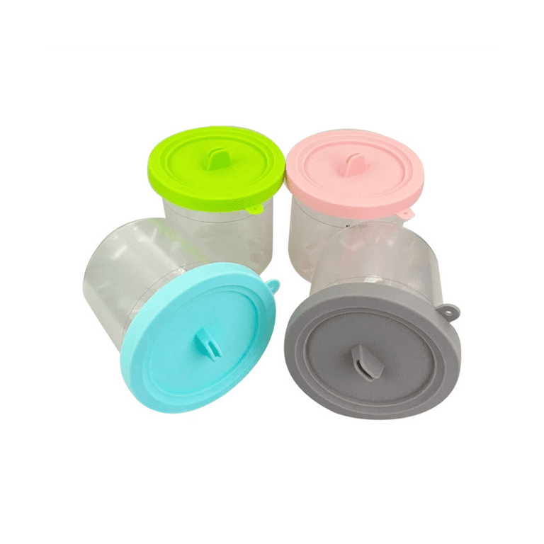 4pcs For Ninja Nc299amz & Nc300s Series Creami Ice Cream Makers Ice Cream  Pints With Lids For Ninja Xskplid2cd-b