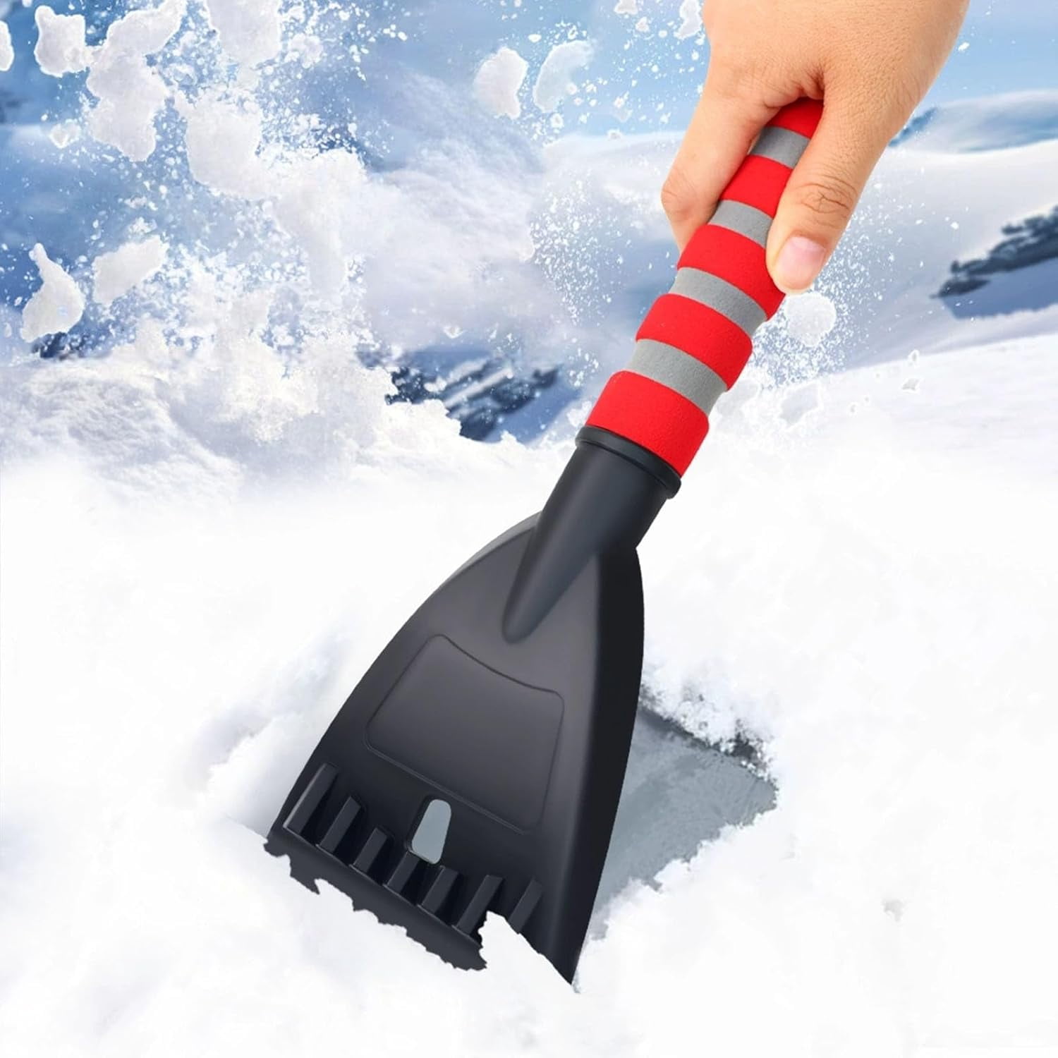 4PCS Ice Scrapers for Car Windshield,Winter Window Snow Shovel Frost ...
