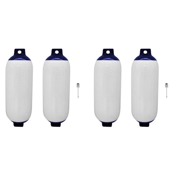 4PCS Inflatable Boat PVC Boat Anchor Buoy Yacht Fenders UV Protection Ribbed Bumper Boat Accessories