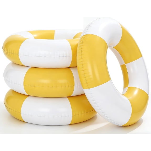 4PCS Inflatable Pool Floats 35" Swimming Rings Large Inner Tube Swimming Pool Swim Rings Pool Lounger Float for Pool Party & Summer