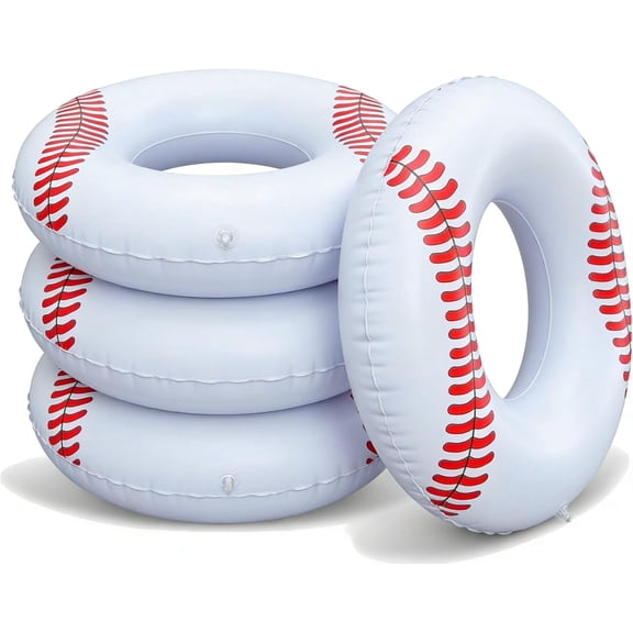 4PCS Inflatable Pool Floats 35" Swimming Rings Large Inner Tube Swimming Pool Swim Rings Pool Lounger Float for Pool Party & Summer