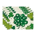 4PCS Irish Festival Linen Printed Placemat Festival Western Restaurant