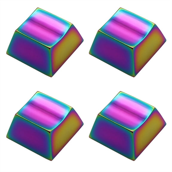 4PCS Keycaps Aluminum Alloy Keycaps Wear- Keycaps DIY Gaming Keycaps Mechanical Keyboard Keycaps
